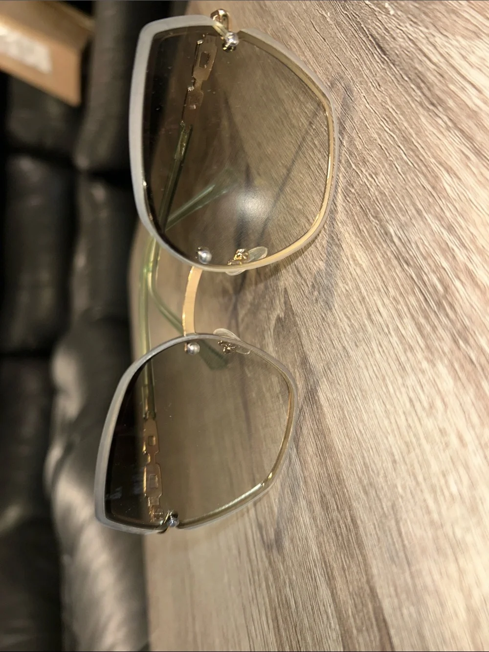 Gold Metal Frame Men's Sunglasses - Gold Lens never worn